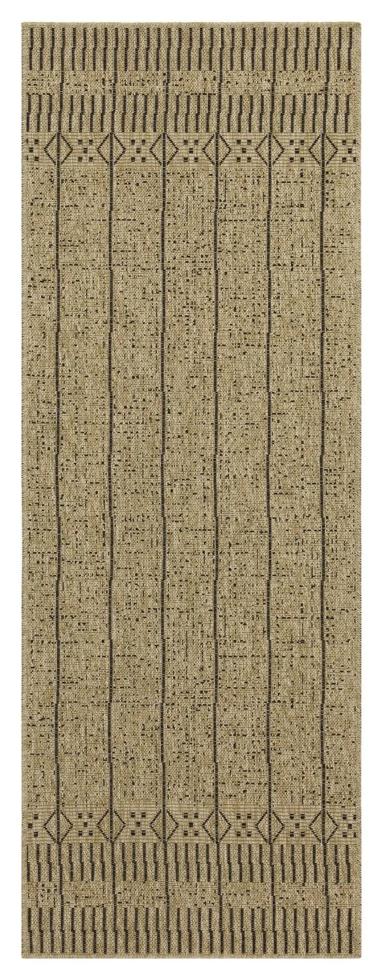 Earth Jute-Blend Indoor/Outdoor Area Rug – 2’7″ x 7’3″, Earthy Texture & Function