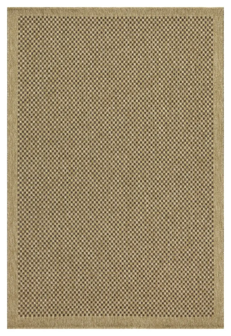 Earth Jute-Textured Polypropylene Area Rug – Mocha