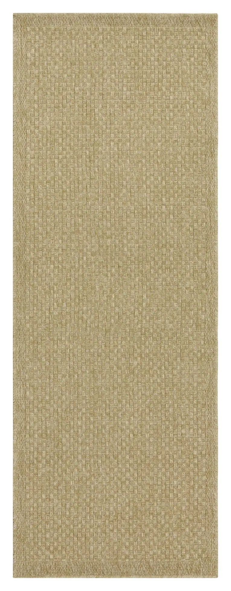 Earth Runner Indoor Outdoor Area Rug – Jute-Inspired Design