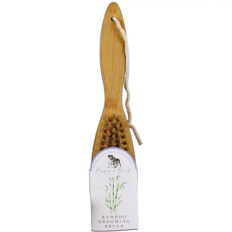 Eco-Friendly Bamboo Dog Brush – 26 cm Handle by Poppy & Basil