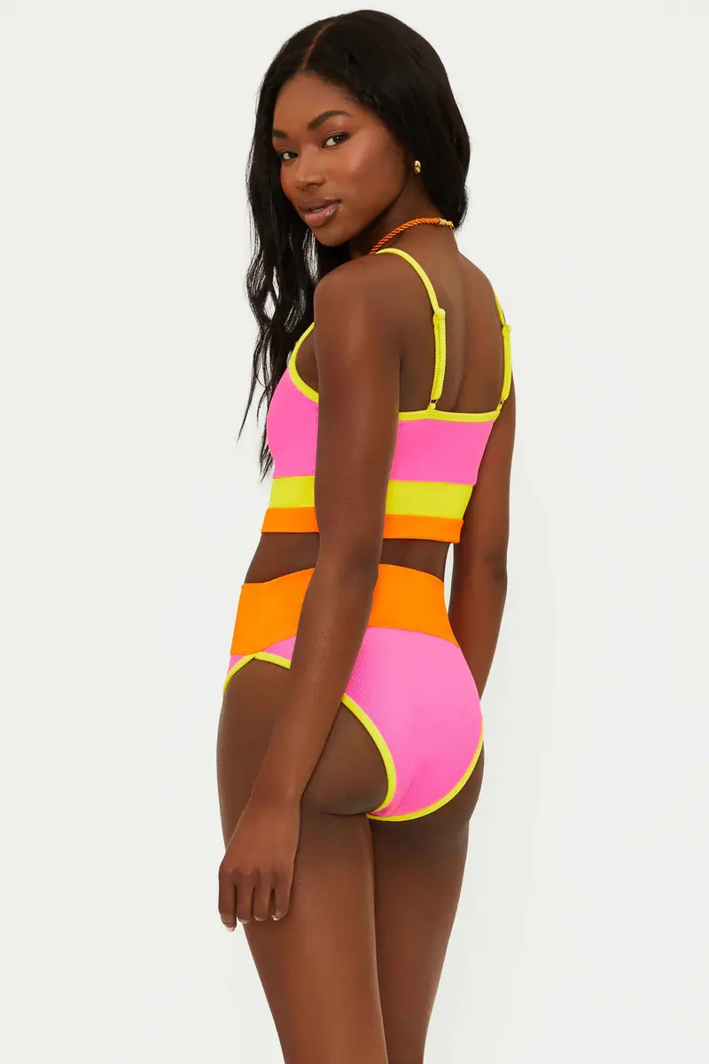 Emmy Soleil Colorblock High-Waisted Bottoms