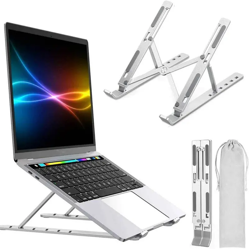 Ergonomic Aluminum Laptop Stand for Desk Use