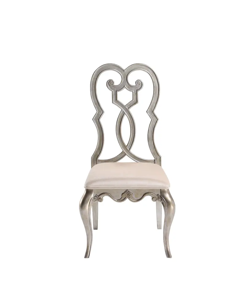 Esteban Antique Champagne Finish Side Chairs (2-Pack)