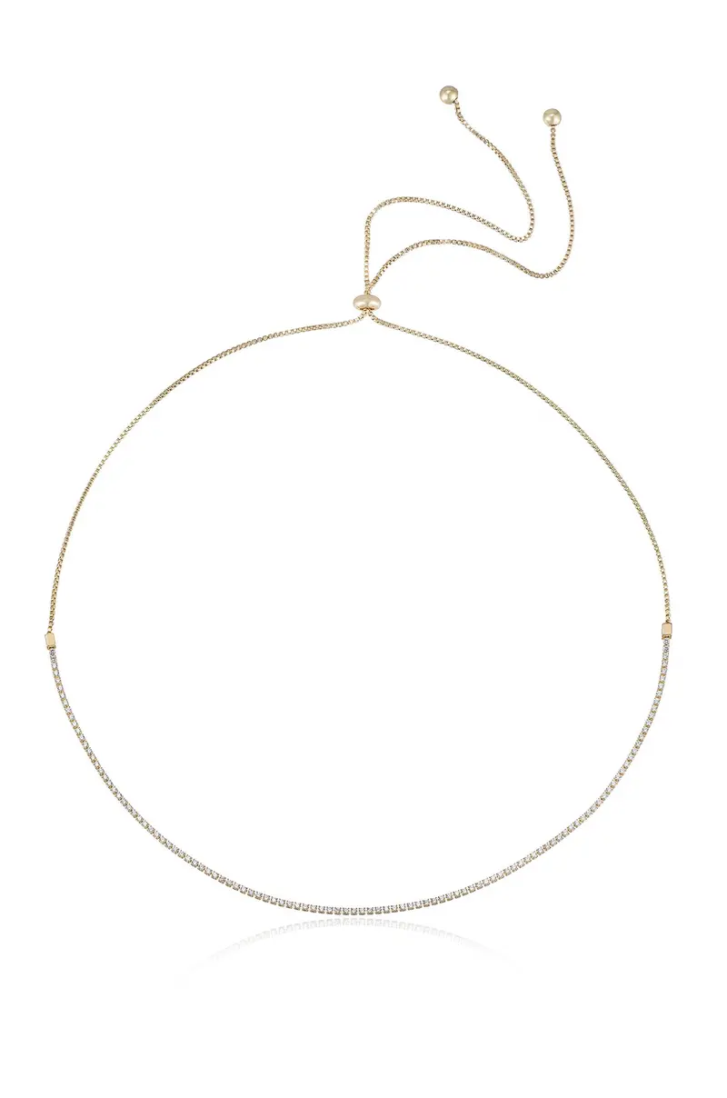 Ettika Adjustable Box Chain Necklace – Sleek Modern Essential