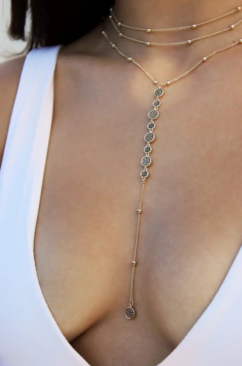 Ettika Bali Dreams Crystal Lariat Necklace – Ethereal Draping Style