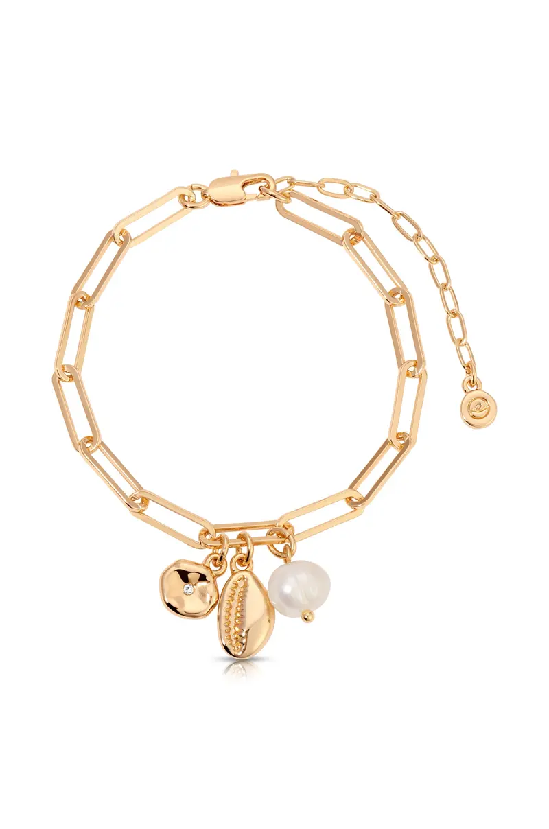 Ettika Golden Shore Charm Bracelet