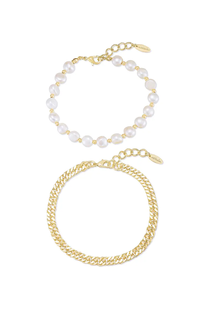 Ettika Pearl Party Anklet – Dainty Freshwater Accent