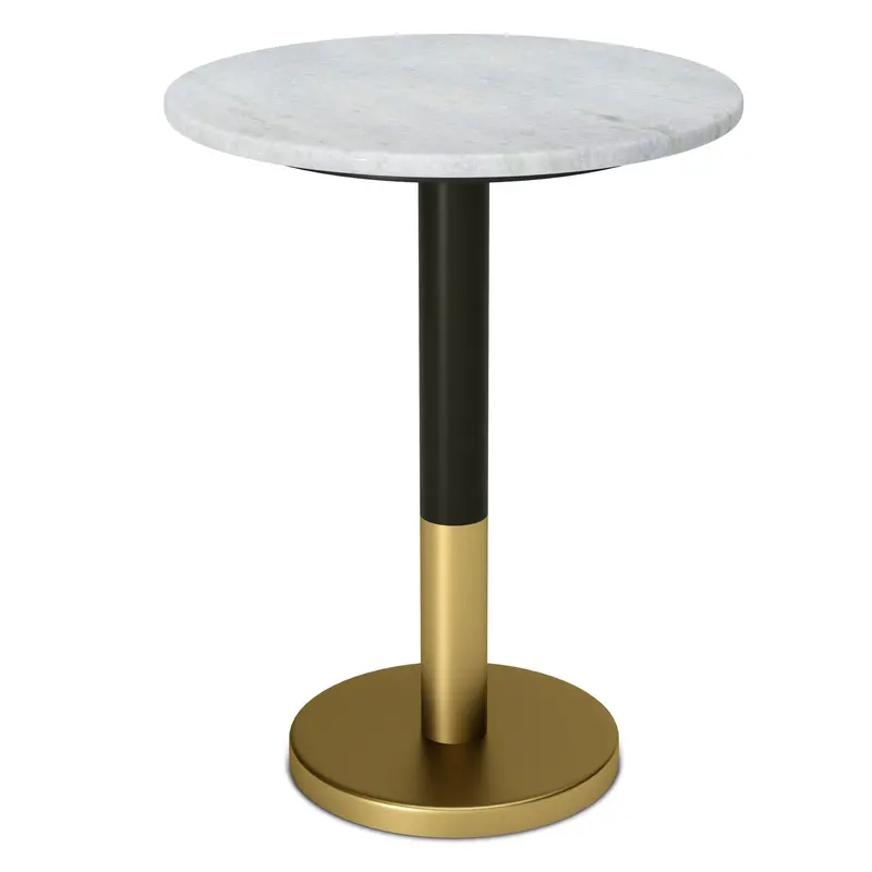 Evans Side Table – Curved Leg Accent Table with Open Shelf