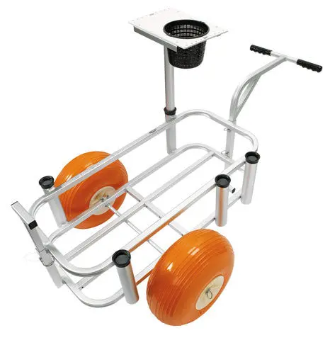 Fish N Mate Jr. Beach Fishing Cart with Balloon Tires