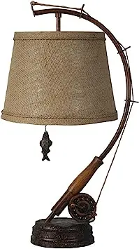 Fishing-Themed 22.5-Inch Table Lamp Pair