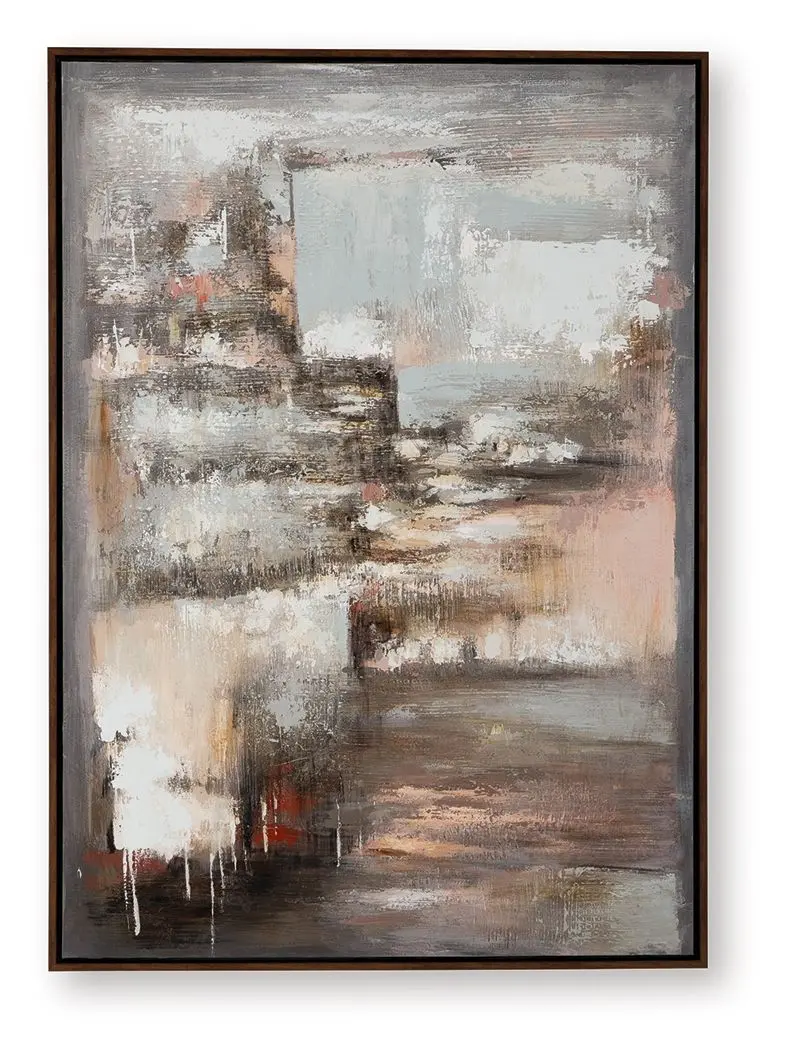 Floymour Multicolor Canvas Wall Art with Expressive Brushwork