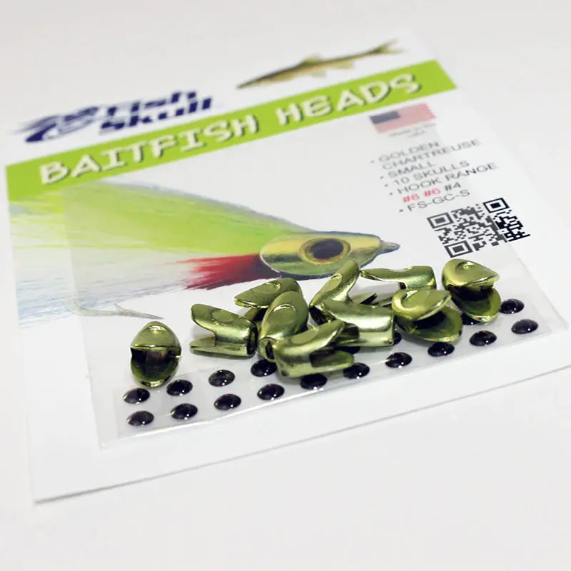 Flymen Fish-Skull Baitfish Head for Saltwater & Freshwater Flies