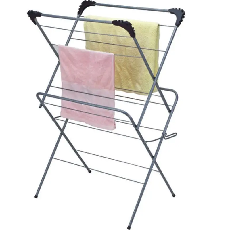 Foldable 2-Tier Concertina Clothes Airer – Space-Saving Drying Rack