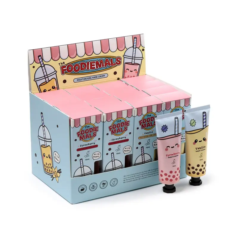 Foodiemals Bubble Tea Scented Hand Cream – 75 ml Moisturizing Formula