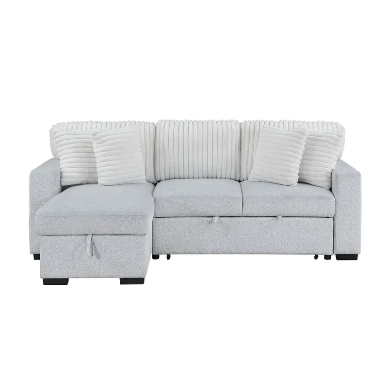 Ford Convertible Pull-Out Sofa Bed – Light Gray