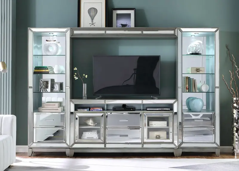 Four-Piece Media Console Entertainment Center