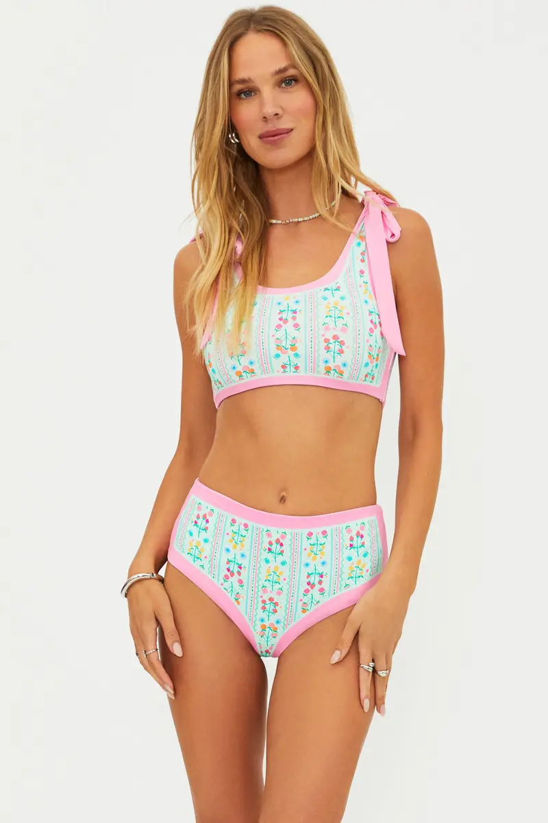 Francis Cropped Top – Fruit Blooms Design