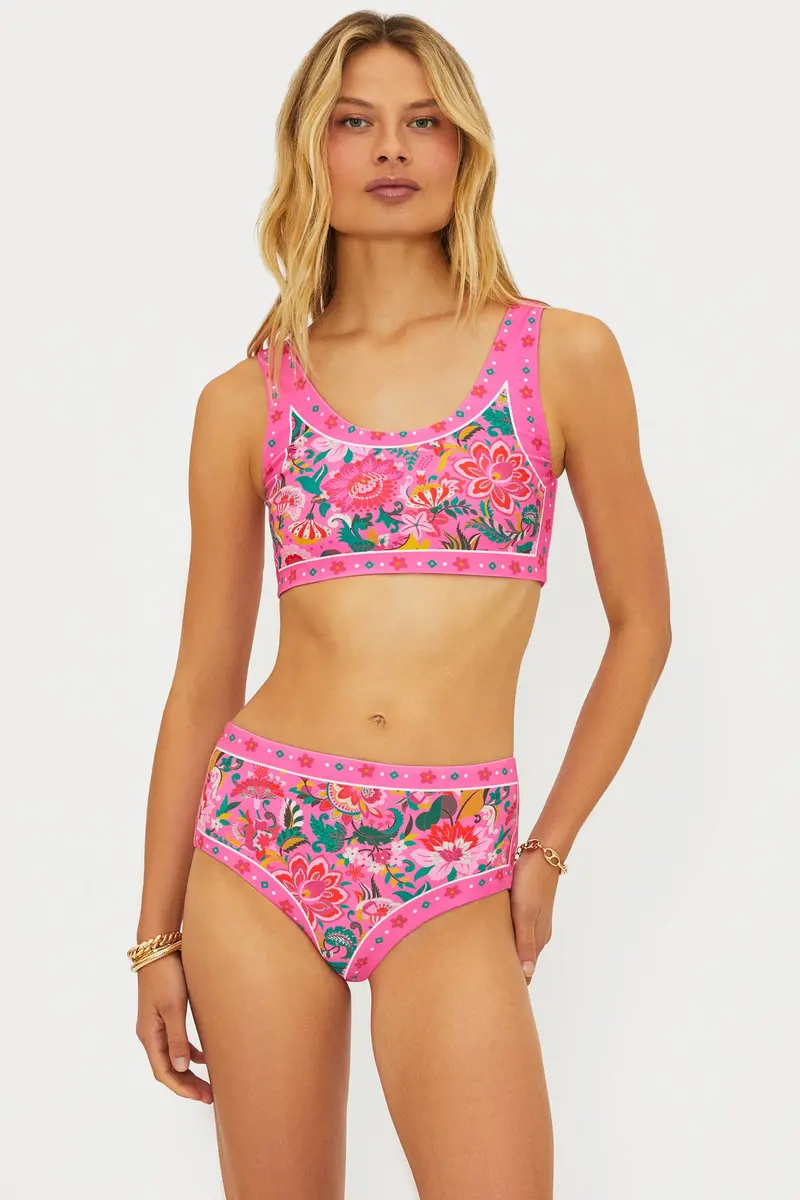 Francis Passion Flor Print Crop Top