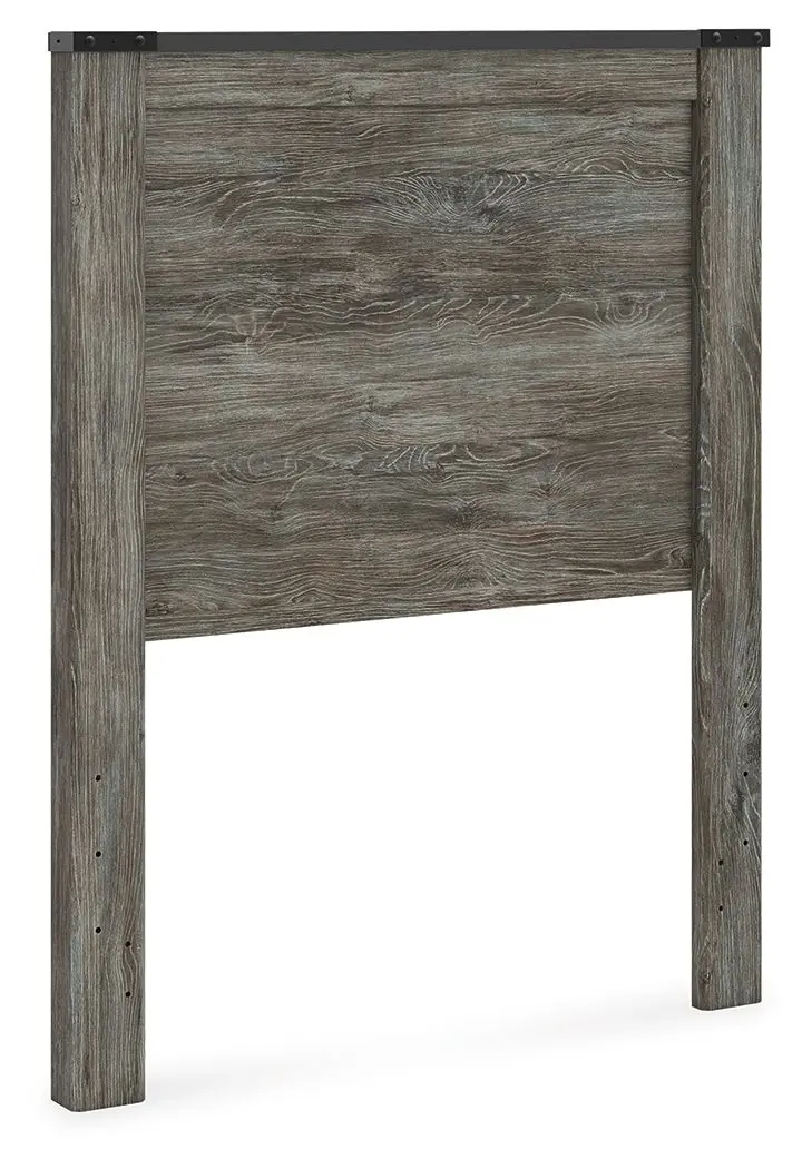 Frandern Modern Gray Panel Headboard