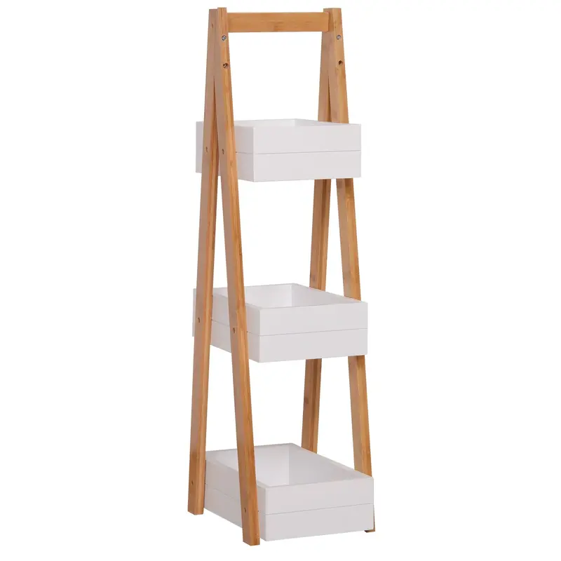 Freestanding 3-Tier Shower Caddy – Rust-Proof Bathroom Storage Rack