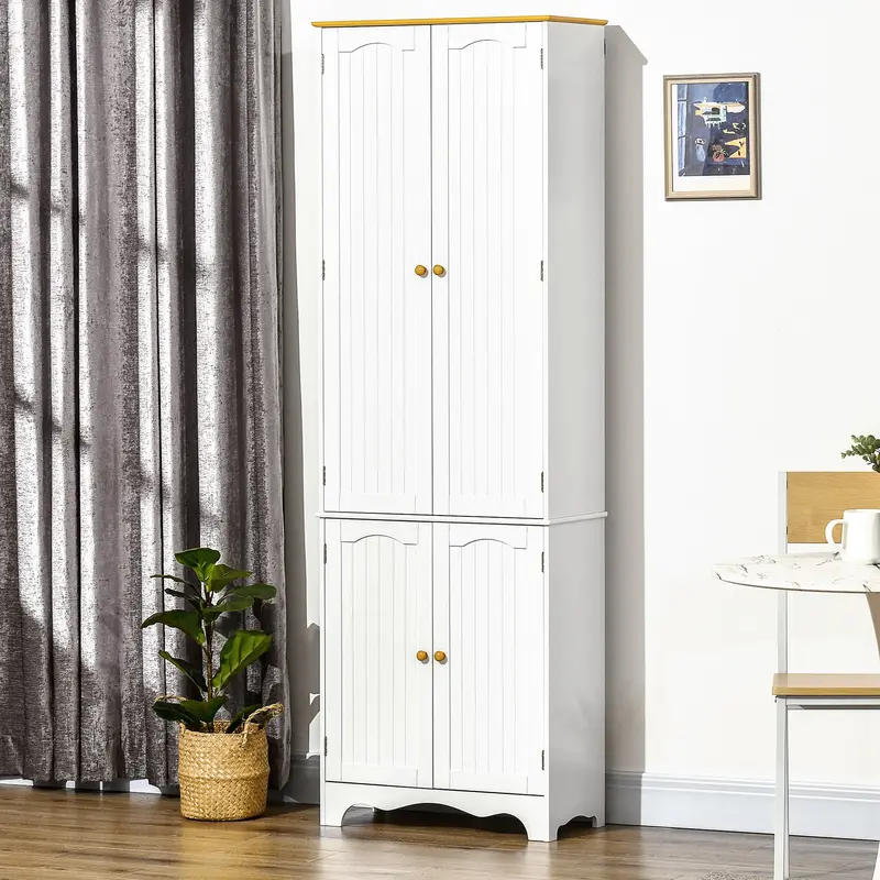 Freestanding 4-Door Kitchen Storage Cabinet