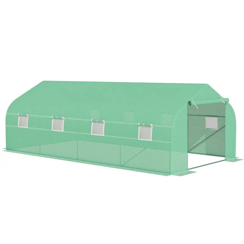 Freestanding Walk-In Polytunnel Greenhouse for Outdoor Gardening