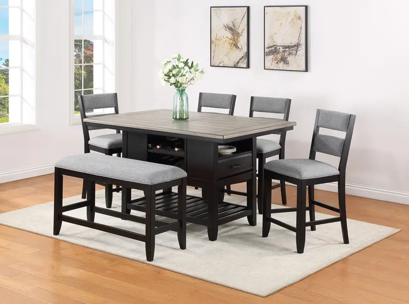 Frey Fabric-Upolstered Counter-Height Dining Chair