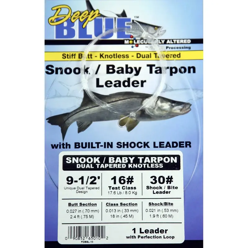 Frog Hair Deep Blue Snook & Baby Tarpon Leader – Saltwater-Specific Taper