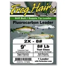 Frog Hair Fluorocarbon Stiff Butt Tapered Leader