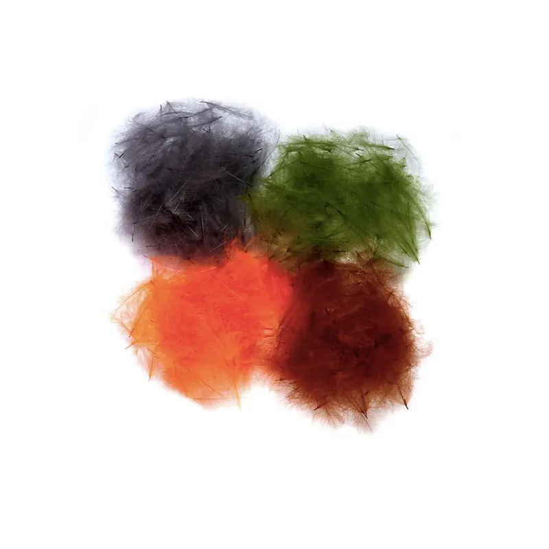 Fulling Mill CDC Feathers – Large-Sized Natural Dun & Grey Packs