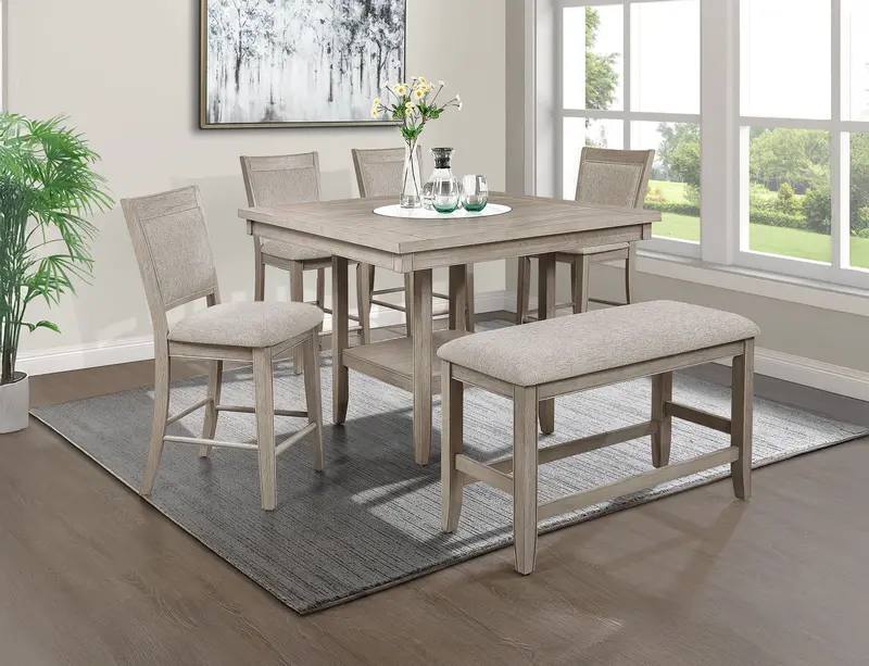 Fulton White Oak Counter Height Dining Chair