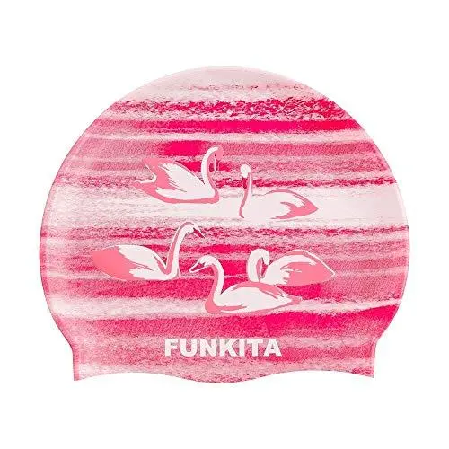 Funkita Swan Lake Elegant Silicone Swim Cap