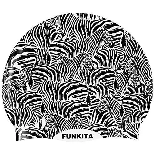 Funkita Zebra Crossing Anti-Slip Swim Cap