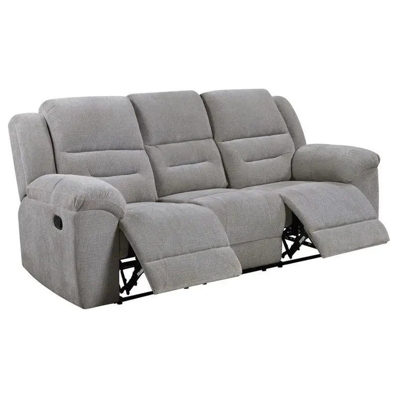 Gilson Gray Chenille Power Reclining Sofa