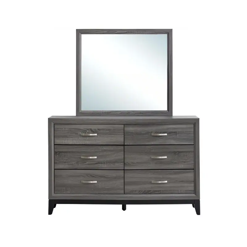 Glasgow Six-Drawer Dresser with English Dovetail Construction and Smooth-Glide Rails