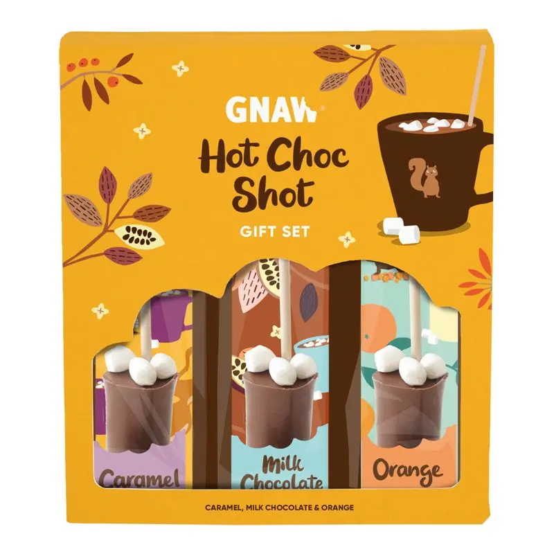 Gnaw Hot Chocolate Shot Variety Gift Set – Gourmet Hot Drink Assortment