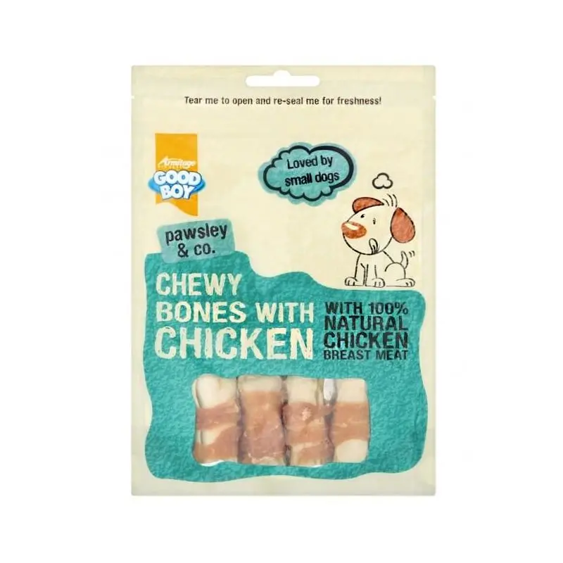 Good Boy Chewy Chicken Bones – 80 g Natural Dog Treats