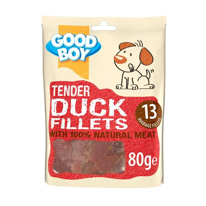 Good Boy Tender Duck Fillets – 80g Dog Treats