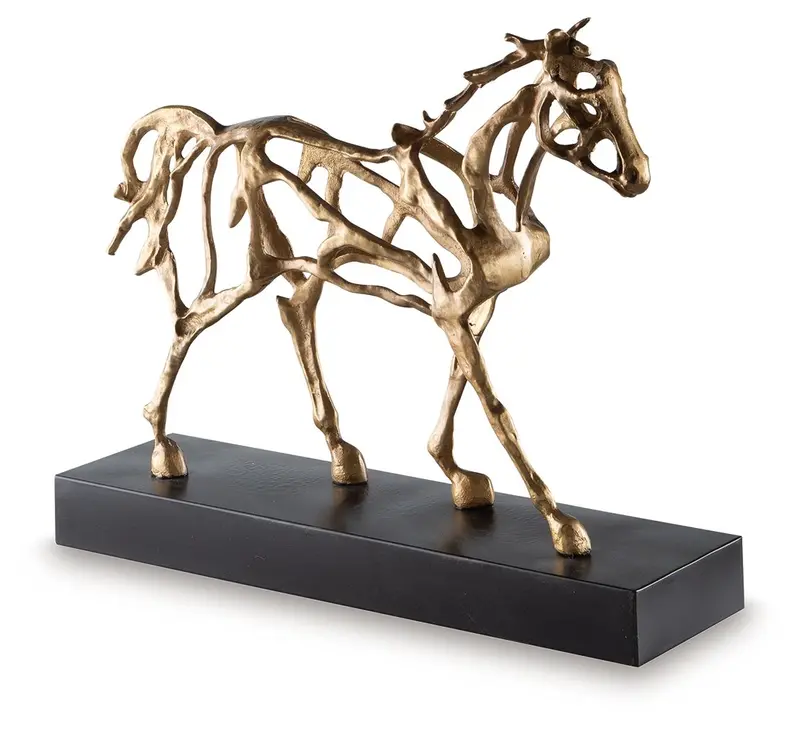 Grainville Antique Gold Sculpture – Ornamental Decorative Figurine