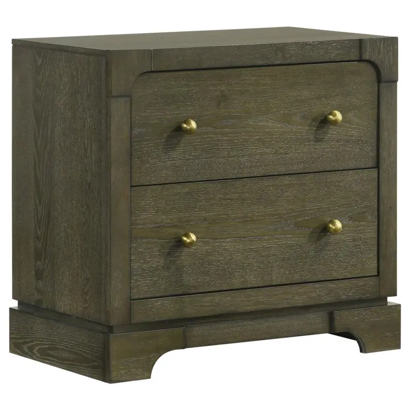 Gran Park Dark Cocoa 2-Drawer Nightstand