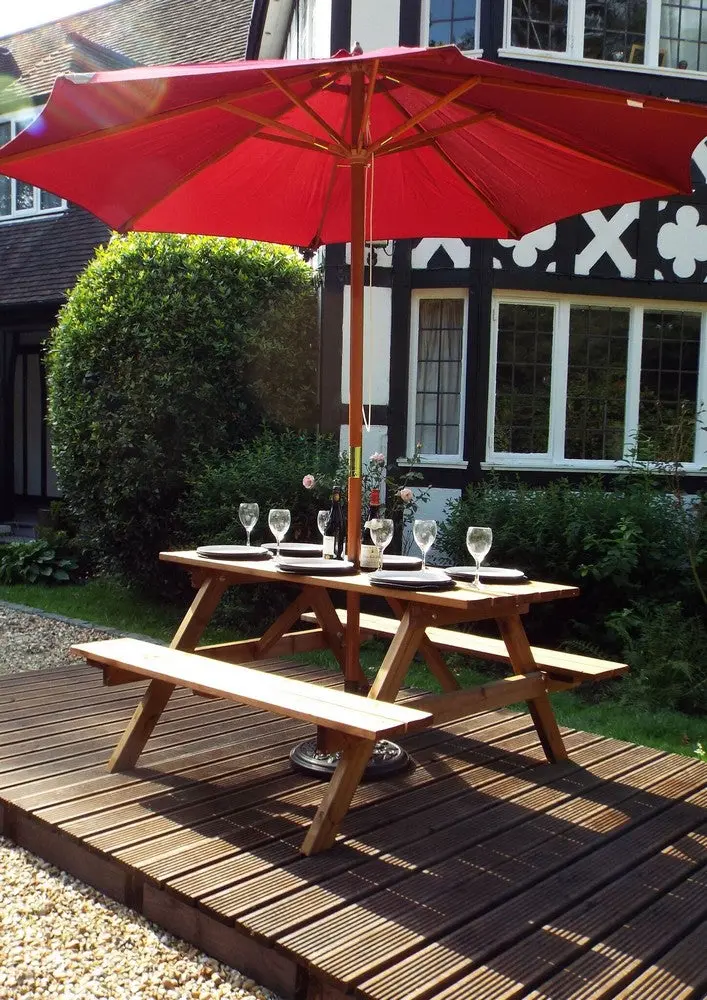Grand Six-Seat Picnic Table – Charles Taylor Outdoor Dining