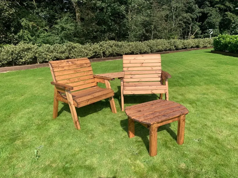 Grand Two-Seat Outdoor Tete-a-Tete by Charles Taylor
