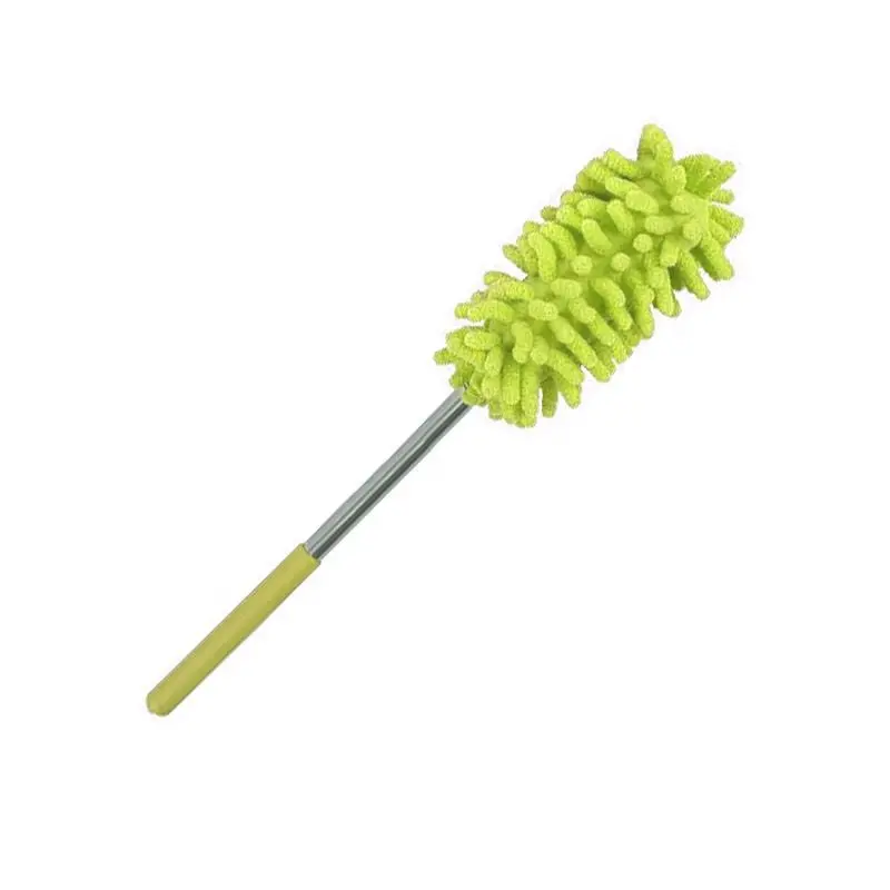 Green Extendable Microfibre Cleaning Brush with Adjustable Handle