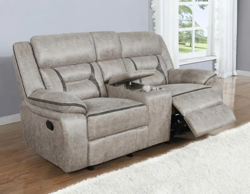 Greer Motion Reclining Loveseat with Padded Backrest