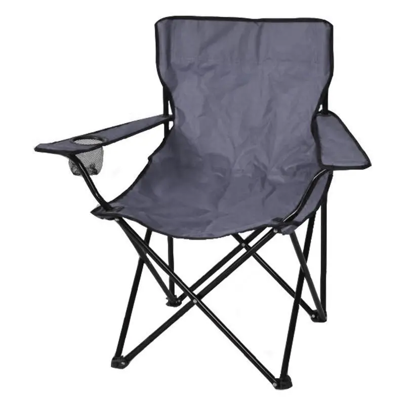 Grey Folding Camping Chair for Adults – Portable Outdoor Seating