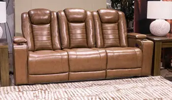 Gruaro Amber Power Reclining Sofa with Customizable Headrest
