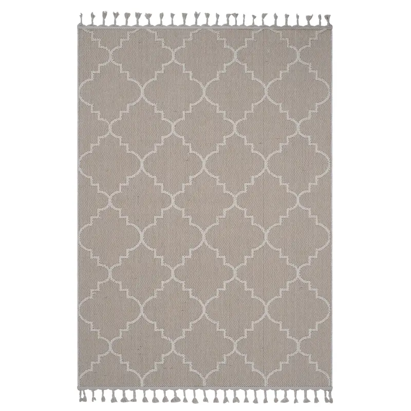 Guros Ivory 8′ x 10′ Trellis Indoor-Outdoor Area Rug