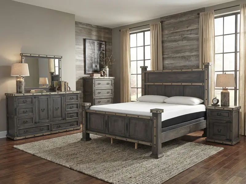 HACIENDA Grey 6-Piece Bedroom Collection
