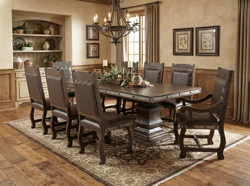 Hacienda Nine-Piece Formal Dining Room Set