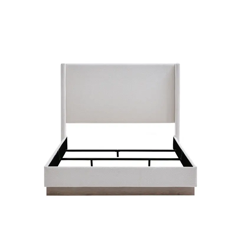 Hale Elegant Upholstered Wingback Bed Frame